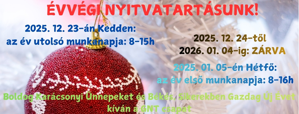 EVVEGI NYITVATARTAS