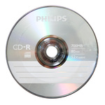 CD-R80 PHILIPS 52x, papírtokos