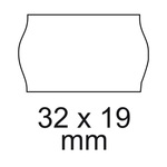 Árazócímke 26x12mm GREAT STAR,