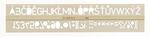 Betűsablon 20mm, KOH-I-NOOR