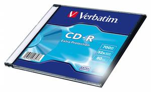CD-R80 VERBATIM 52x, &iacute;rhat&oacute;, 80 min v&eacute;konytokos