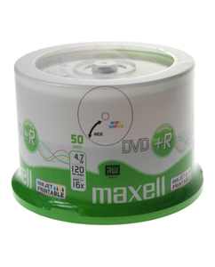 DVD+R4.7Gb, MAXELL 16x, 50 db, nyomtatható