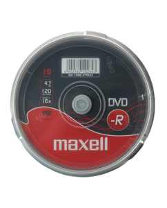 DVD-R4.7Gb, MAXELL 16x, 10 db/henger
