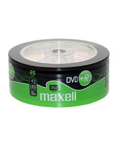 DVD+R4.7Gb, MAXELL 16x, 25 db, fóliázott