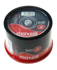 DVD-R4.7Gb, MAXELL 16x, 50 db/henger