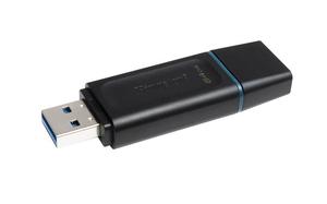 Pendrive 64GB, USB 3.2, KINGSTON DataTraveler Exodia, fekete-kék