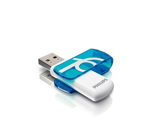 Pendrive 16GB, USB 2.0, PHILIPS Vivid Edition, kék