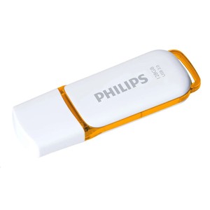Pendrive 128GB, USB 3.0, PHILIPS Snow Edition, fehér-sárga