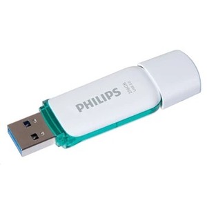 Pendrive 256GB, USB 3.0, PHILIPS Snow Edition, fehér-zöld