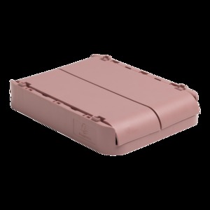 Tárolódoboz A5+, EXACOMPTA Smart Case, PP, összecsukható, mályva