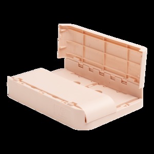 Tárolódoboz A4+, EXACOMPTA Smart Case, PP, összecsukható, púder