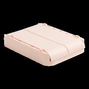 Tárolódoboz A4+, EXACOMPTA Smart Case, PP, összecsukható, púder