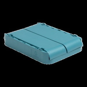 Tárolódoboz A5+, EXACOMPTA Smart Case, PP, összecsukható, tengerkék