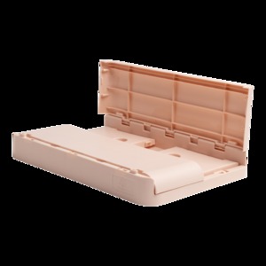 Tárolódoboz A5+, EXACOMPTA Smart Case, PP, összecsukható, púder