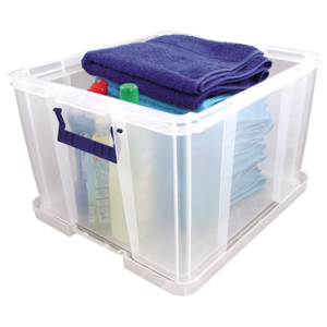 Tárolódoboz 48 liter, FELLOWES ProStore, műanyag, átlátszó