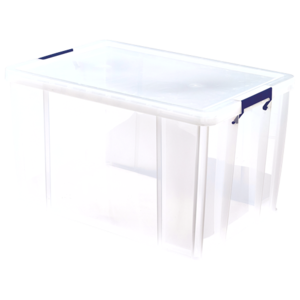 Tárolódoboz 85 liter, FELLOWES ProStore, műanyag, átlátszó