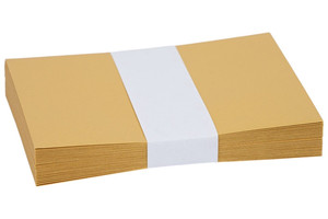 Boríték LC/6, CURIOUS Metál, 25 db, szilikonos, arany (10)