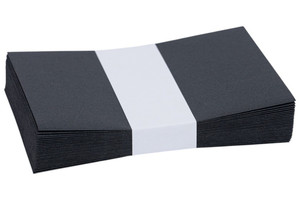 Boríték LC/6, CURIOUS Metál, 25 db, szilikonos, ébenfekete (58)