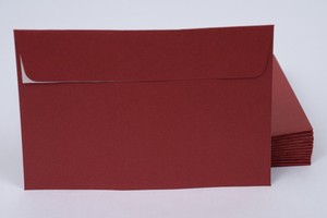 Boríték LC/6, CURIOUS Metál, 89 vörös, 25 db, szilikonos
