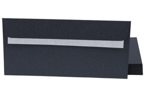 Boríték LA/4, CURIOUS Metál, 25 db, szilikonos, ébenfekete (58)