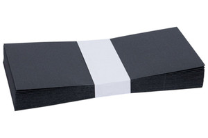 Boríték LA/4, CURIOUS Metál, 25 db, szilikonos, ébenfekete (58)