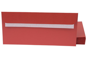 Boríték LA/4, CURIOUS Metál, 25 db, szilikonos, tűzvörös (88)