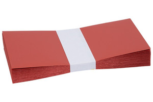 Boríték LA/4, CURIOUS Metál, 25 db, szilikonos, tűzvörös (88)