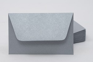 Névjegyboríték, CURIOUS Metál, 52 metálezüst, 25 db, enyvezett