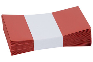 Névjegyboríték, CURIOUS Metál, 25 db, enyvezett, tűzvörös (88)