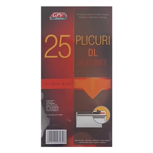 Boríték LA/4, GPV 123032, szilikonos, 25 db, bélésnyomott, fehér