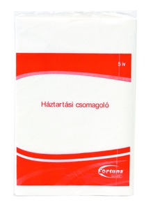 Csomagol&oacute;pap&iacute;r 60x80 cm, FETTI zs&iacute;r&aacute;ll&oacute;, 5 &iacute;ves, feh&eacute;r