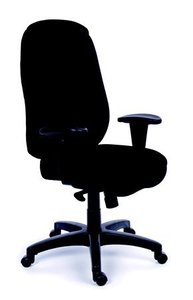 Irodai szék szinkronmechanikás MAYAH Chief, szövet-borítás, fekete