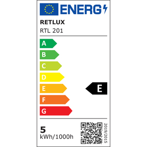 Asztali lámpa, RETLUX RTL 201, 5W, LED, 60-120 lm, fehér