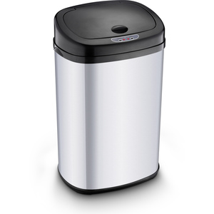 Szemetes láda 30 liter, LAMART LT8021, szenzoros, elemes, acél/fekete