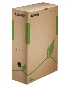Archiváló doboz A4, 100 mm, ESSELTE Eco, karton, barna
