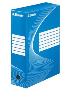 Archiváló doboz A4, 100 mm, ESSELTE BoxyColor, karton, kék