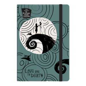 Be&iacute;r&oacute; A5, 80 lap, COLORINO, Tim Burton, gumis, vonalas, sz&uuml;rk&eacute;sk&eacute;k