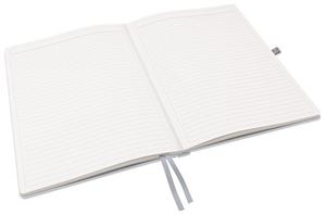Beíró A4, 80 lap, LEITZ Style, keményfedelű, vonalas, kristályfehér