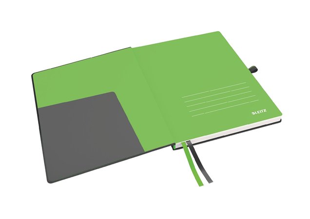 Beíró iPad méret, LEITZ Complete, keményfedeles, kockás, fekete