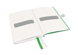 Beíró A6, 80lap LEITZ Complete keményfedeles, exkluzív, vonalas, fehér
