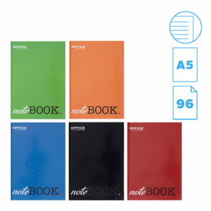 Be&iacute;r&oacute;k&ouml;nyv A4, 96 lap, OFFICE PRODUCTS, kem&eacute;nyfedelű, vonalas, vegyes