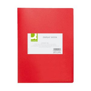 Iratvédő mappa A4, 10 lap, PP, Q-CONNECT KF01246, piros