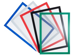 Bemutató keret A4, DJOIS Magneto Pro, mágneses, 10 db, piros