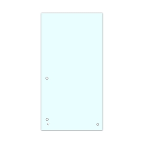 Elválasztócsík 235x105 mm, DONAU, karton, 100 lap, fehér