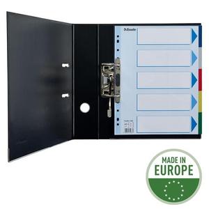 Elválasztó A4, 5 lap, ESSELTE maxi, műanyag, többszínű