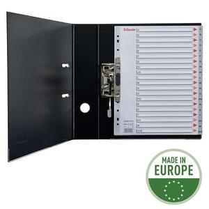 Elválasztó A4, A-Z, ESSELTE Maxi, műanyag, szürke