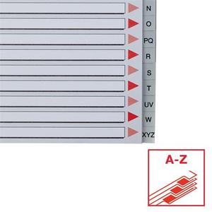 Elválasztó A4, A-Z, ESSELTE Maxi, műanyag, szürke