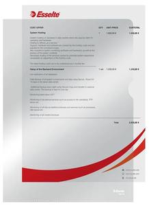 Genotherm "L", A4, 105 mic, ESSELTE Luxus, 100 db, víztiszta