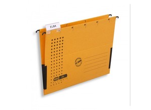 Függőmappa A4, ELBA 85743, karton, oldalt zárt, sárga