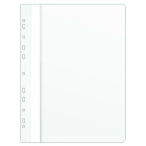 Gyorsfűző A4, PP, DONAU lefűzhető, fehér